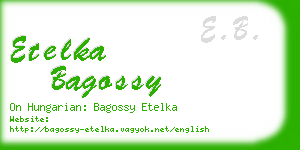 etelka bagossy business card